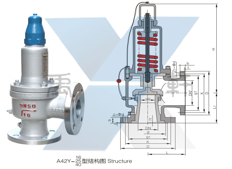 A42Y-16C弹簧全启封闭式安全阀(图1)
